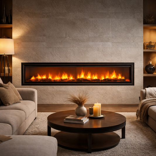 American Hearth Boulevard Direct-Vent Linear Fireplace